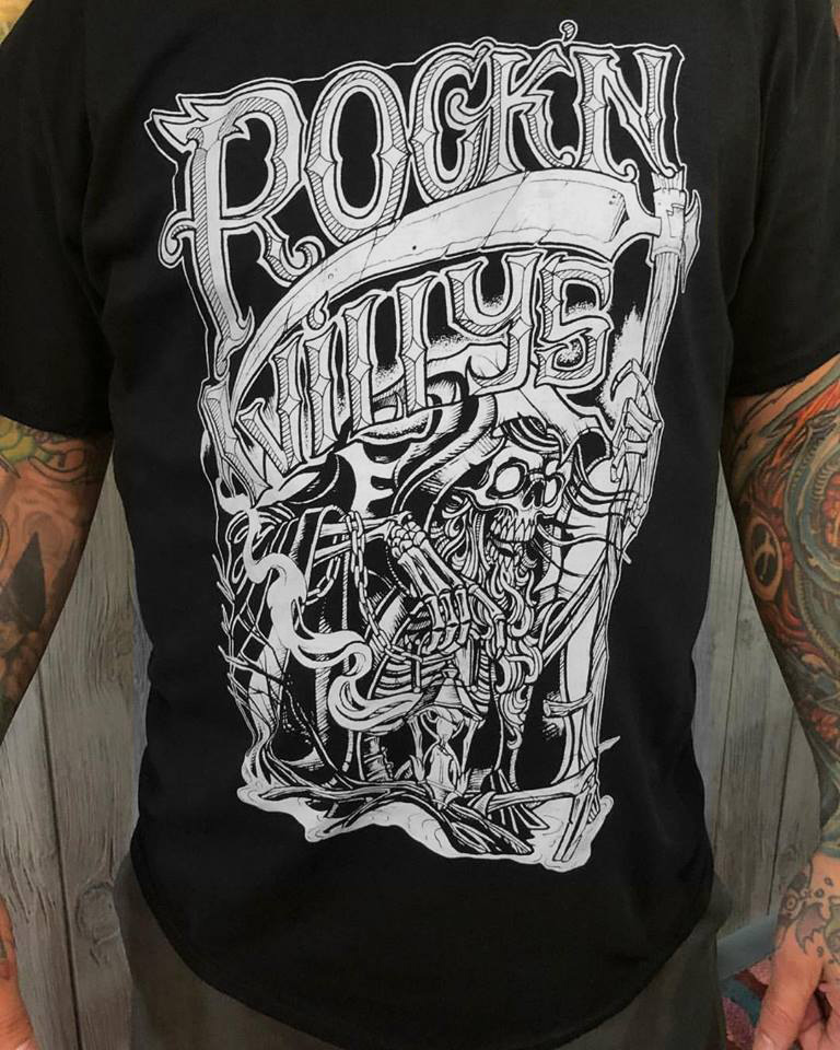 T-Shirt 2017 Design Rock N' Willy's Tattoo & Piercing (Original Logo) –  Rock'N Willy's Tattoo & Piercing